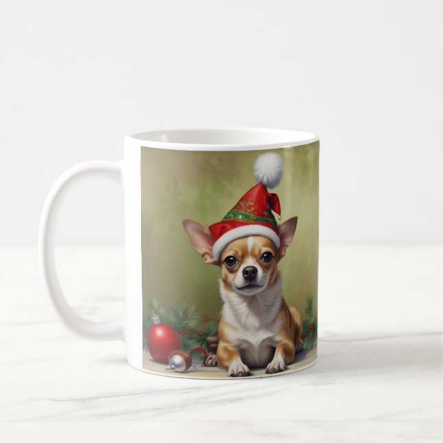 Jul Chihuahua Kaffemugg (Vänster)