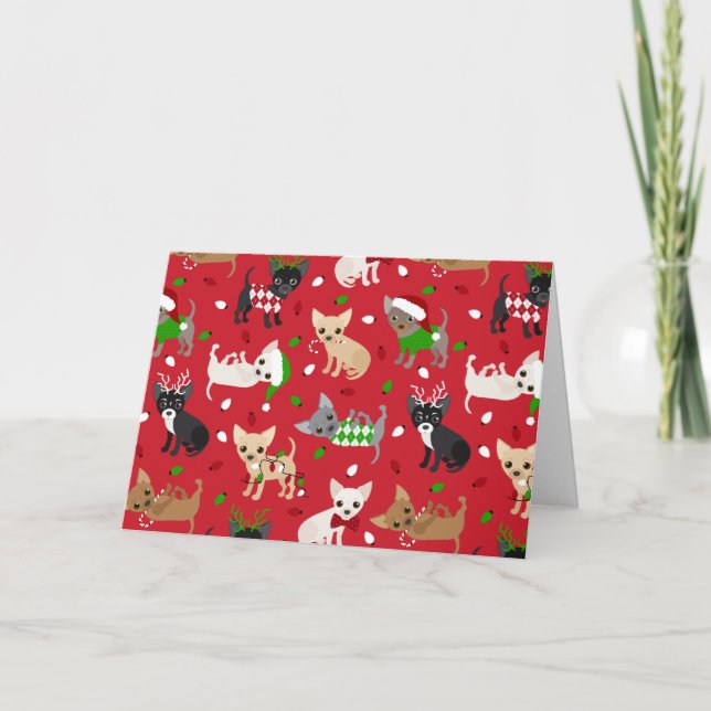 Jul Chihuahua-kort Kort (Framsida)