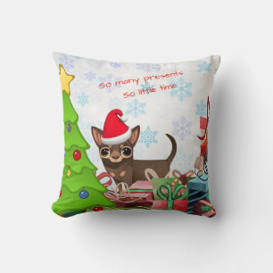 Jul Chihuahua Kuddde med accent Kudde