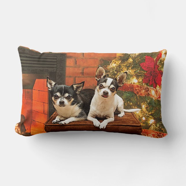 Jul Chihuahua Lumbarkudde (Framsida)