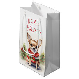 Jul Chihuahua med Helgdag Sweater