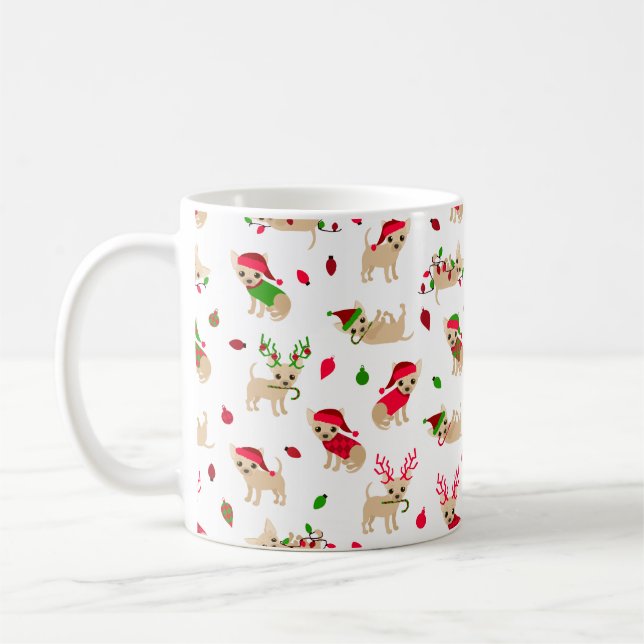 Jul Chihuahuas Kaffemugg (Vänster)