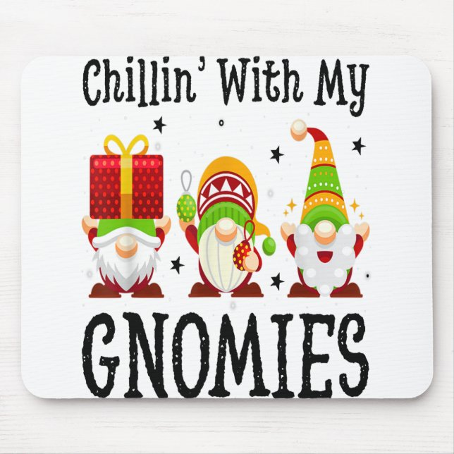 Jul-chillin med min Gnomies Santa Hat Gnome Musmatta (Framsidan)