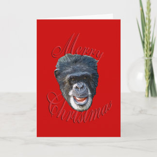 Jul Chimpanzee Helgkort