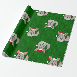 jul Chinchilla tomte julgran grön Presentpapper