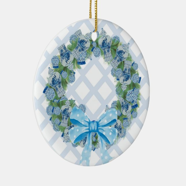 jul Chinoiserie Ginger Burk Burk Julgransprydnad Keramik (Höger)