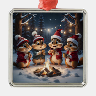 Jul Chipmunks Ornament