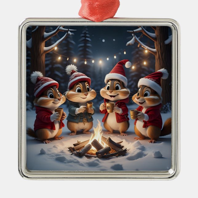 Jul Chipmunks Ornament (Framsidan)