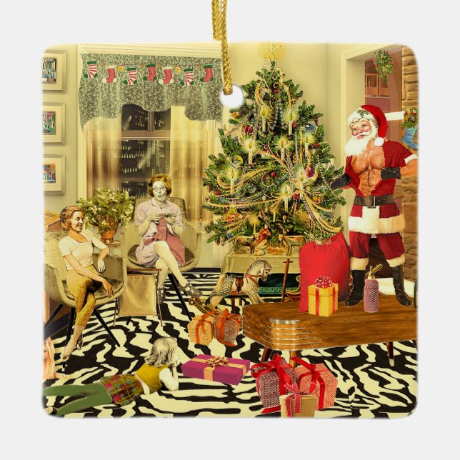 Jul Chippendale Julgransprydnad Keramik (Framsida)