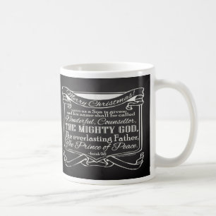 Jul Christian Chalkboard Scripture Kaffemugg