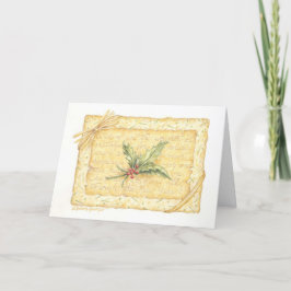 Jul - Christian Gift Enabled Holly Card Helgkort