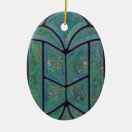 Jul Christian Glory to God Window Julgransprydnad Keramik