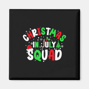 Jul Christmas Squad Roligt Jul Sommar Män Magnet