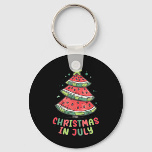 Jul Christmas Vattenmelon Xmas Träd Sommar Män Nyckelring