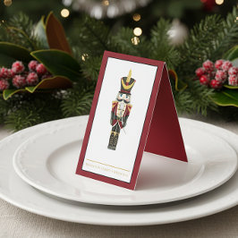 Jul Christmas Watercolor Nötknäppare Platskort Kort