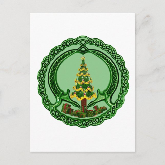 Jul Claddagh Helg Vykort (Framsida)