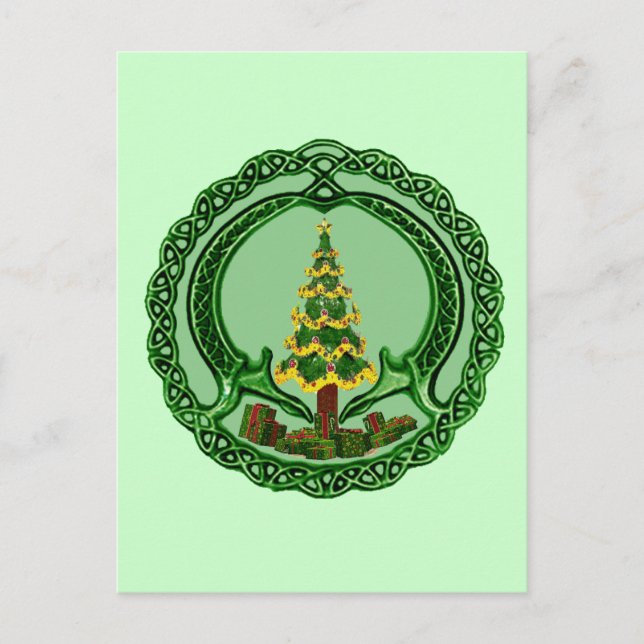 Jul Claddagh Helg Vykort (Framsida)