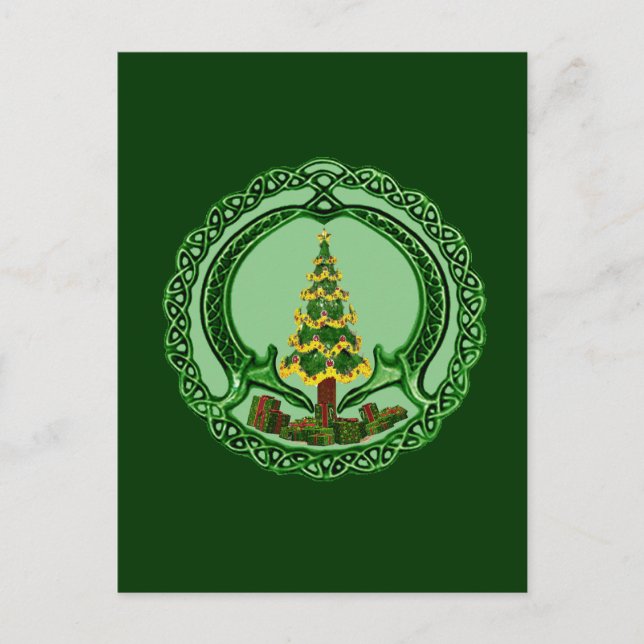 Jul Claddagh Helg Vykort (Framsida)