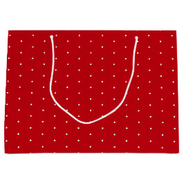 Jul Classic Red and White Polka Dot Snö