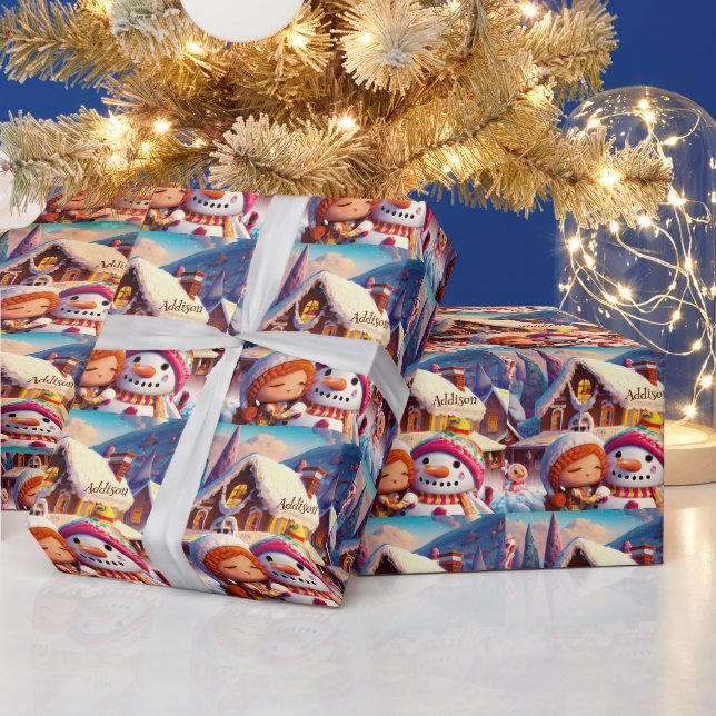 Jul Clay Playday Gingerbröd Snögubbe Winter Presentpapper (Helgdagar)