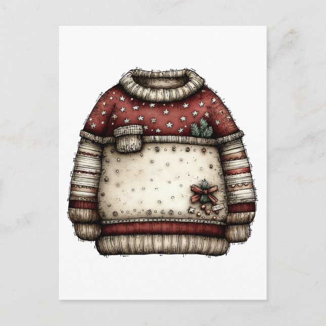 Jul Clipart-samling | Teddybjörn  Vykort (Framsida)