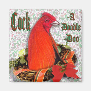Jul Cockadoodledoo Magnet