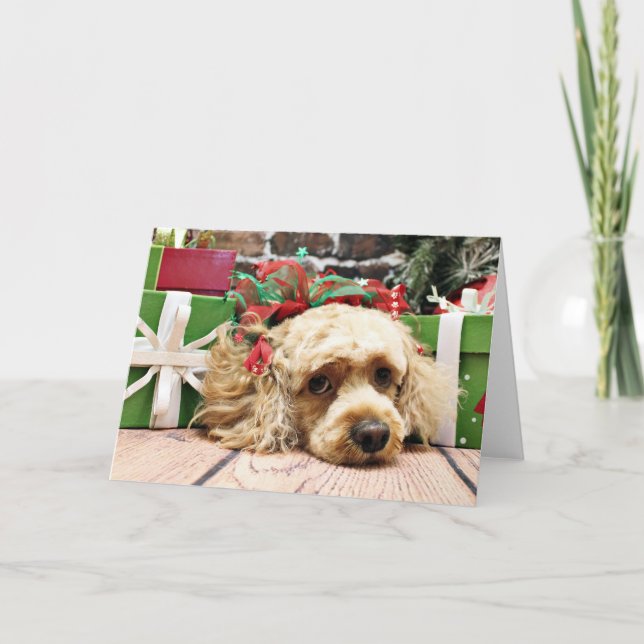 Jul - Cockapoo - Ruby Helgkort (Framsida)