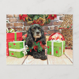 Jul - cockerspanielSpaniel - lilja Helg Vykort