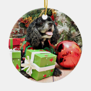 Jul - cockerspanielSpaniel - Marshall Julgransprydnad Keramik