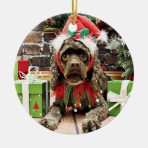 Jul - cockerspanielSpaniel - Zoe Julgransprydnad Keramik