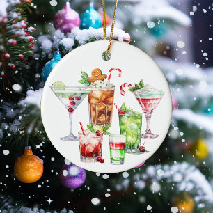 Jul Cocktail Beverages Drinks Julgransprydnad Keramik
