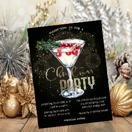 Jul Cocktail Fyrverkerier Jul Firma Inbjudningar