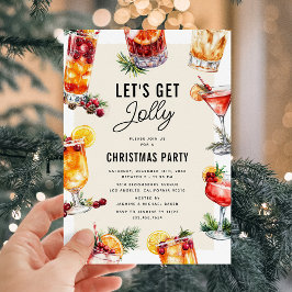 Jul Cocktail Julfest Inbjudningar