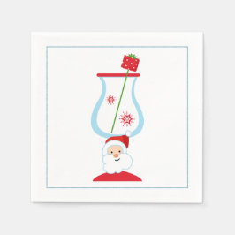 Jul Cocktail Napkin med martini-oliv Pappersservett