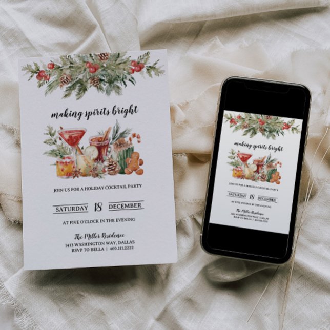 Jul Cocktail Party-inbjudan Inbjudningar (Skapare uppladdad)