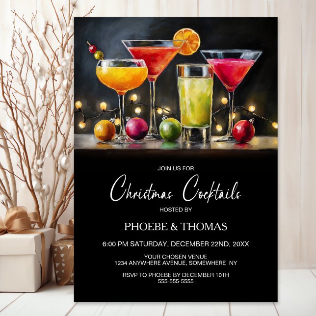 Jul Cocktailfest Inbjudningar (Skapare uppladdad)