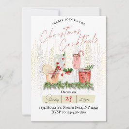Jul Cocktails Party-inbjudan Inbjudningar