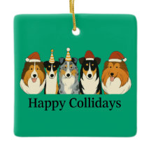 Jul Collie Ornamenter