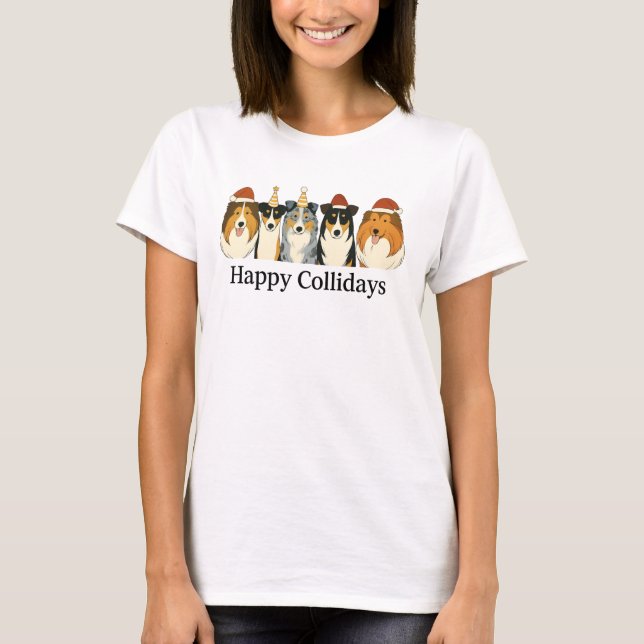 Jul Collie t-shirt  (Framsida)