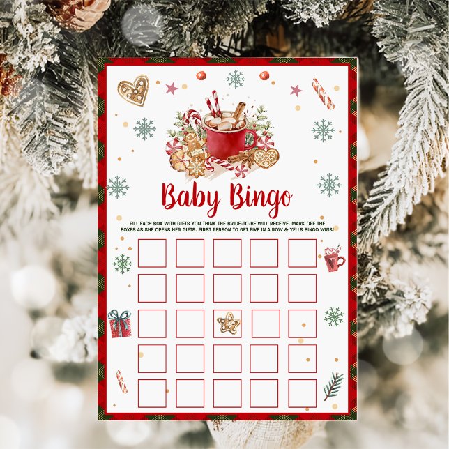 Jul Cookie Baby Bingo Baby Shower Spel Kort (Skapare uppladdad)