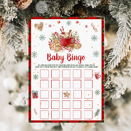 Jul Cookie Baby Bingo Baby Shower Spelkort Inbjudningar