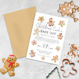 Jul Cookie Bake Av Party Inbjudningar