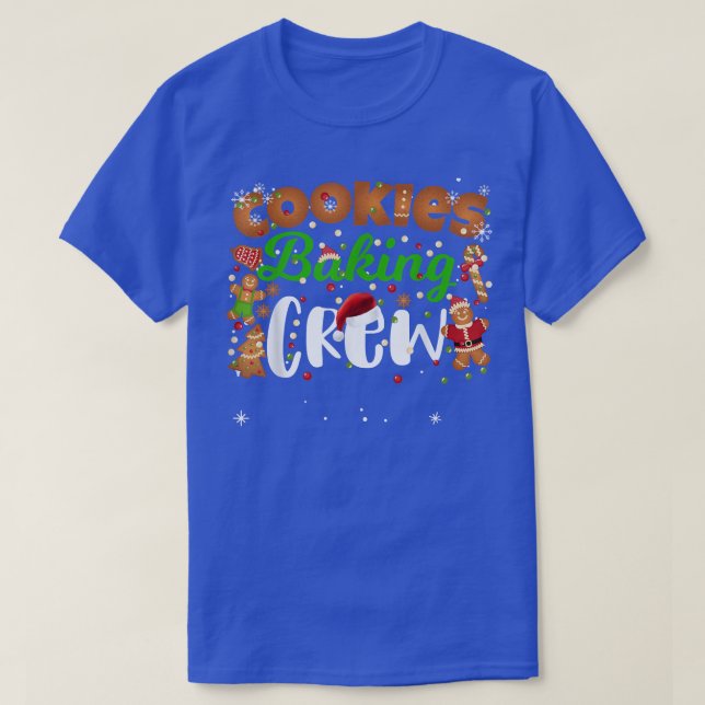 Jul Cookie Baking Crew Funny Matching Family T Shirt (Design framsida)