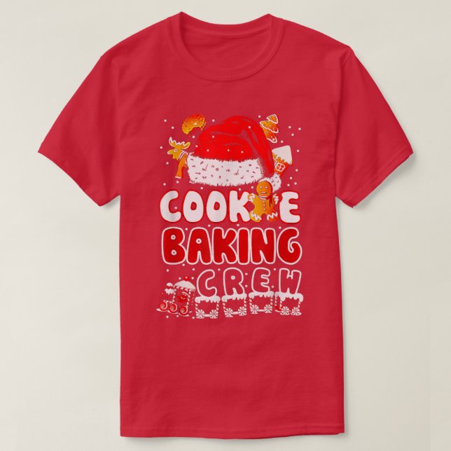 Jul Cookie Baking Crew Gingertea jul T Shirt (Design framsida)