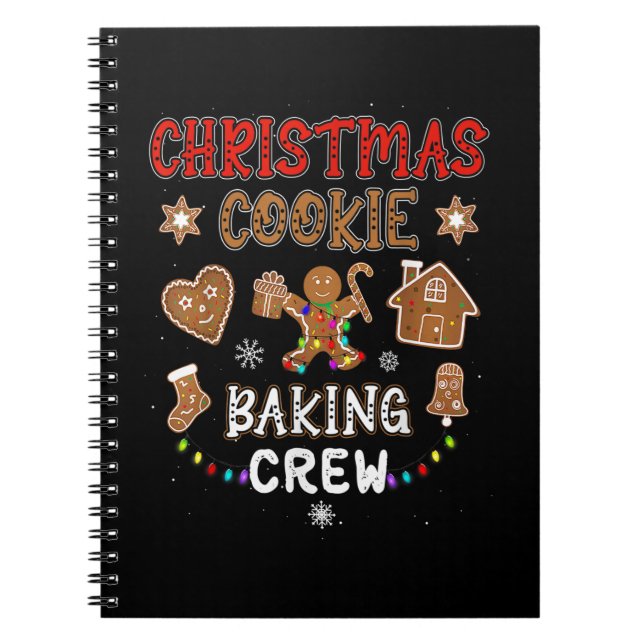 Jul Cookie Baking Crew Julafton Gingertea Fami Anteckningsbok (Framsidan)