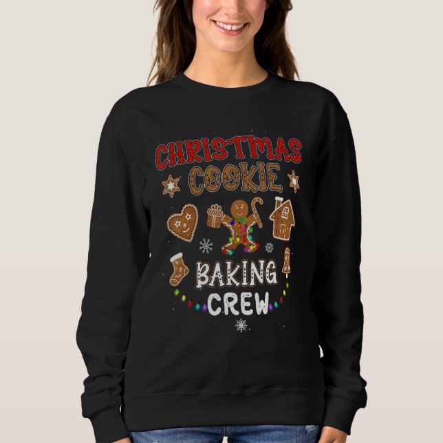 Jul Cookie Baking Crew Julafton Gingertea Fami T Shirt (Framsida)
