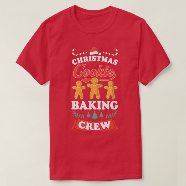 Jul Cookie Baking Crew Matching Baker Ginger T Shirt (Design framsida)