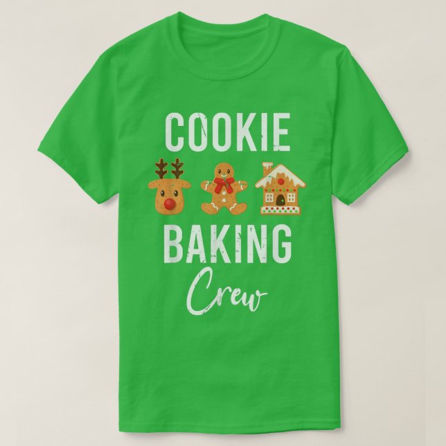 Jul Cookie Baking Crew Pajama Gingerbröd Ch T Shirt (Design framsida)