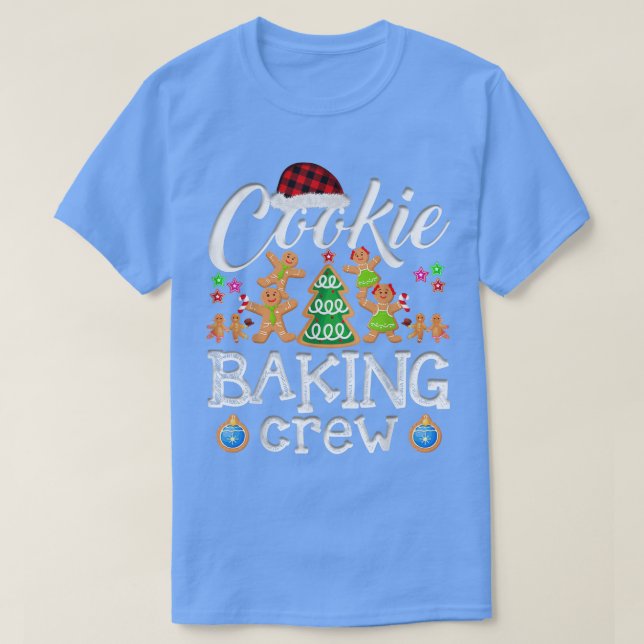 Jul Cookie Baking Crew Pajama Gingerbröd Ch T Shirt (Design framsida)