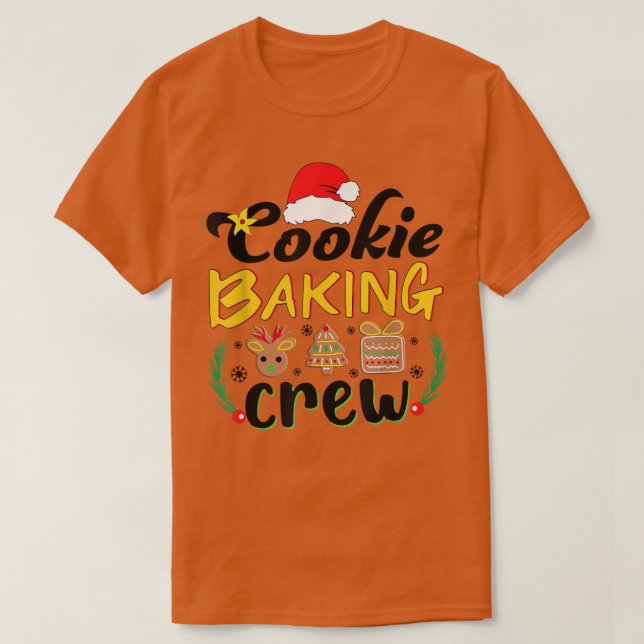 Jul Cookie Baking Crew Pajama T Shirt (Design framsida)